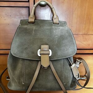 Michael Kors Romy Medium Desert Suede And Leather Backpack